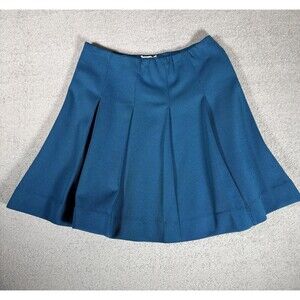 Vintage‎ James Kenrob Dalton Pleated Mini Skirt Dark Waist 28” Blue Preppy